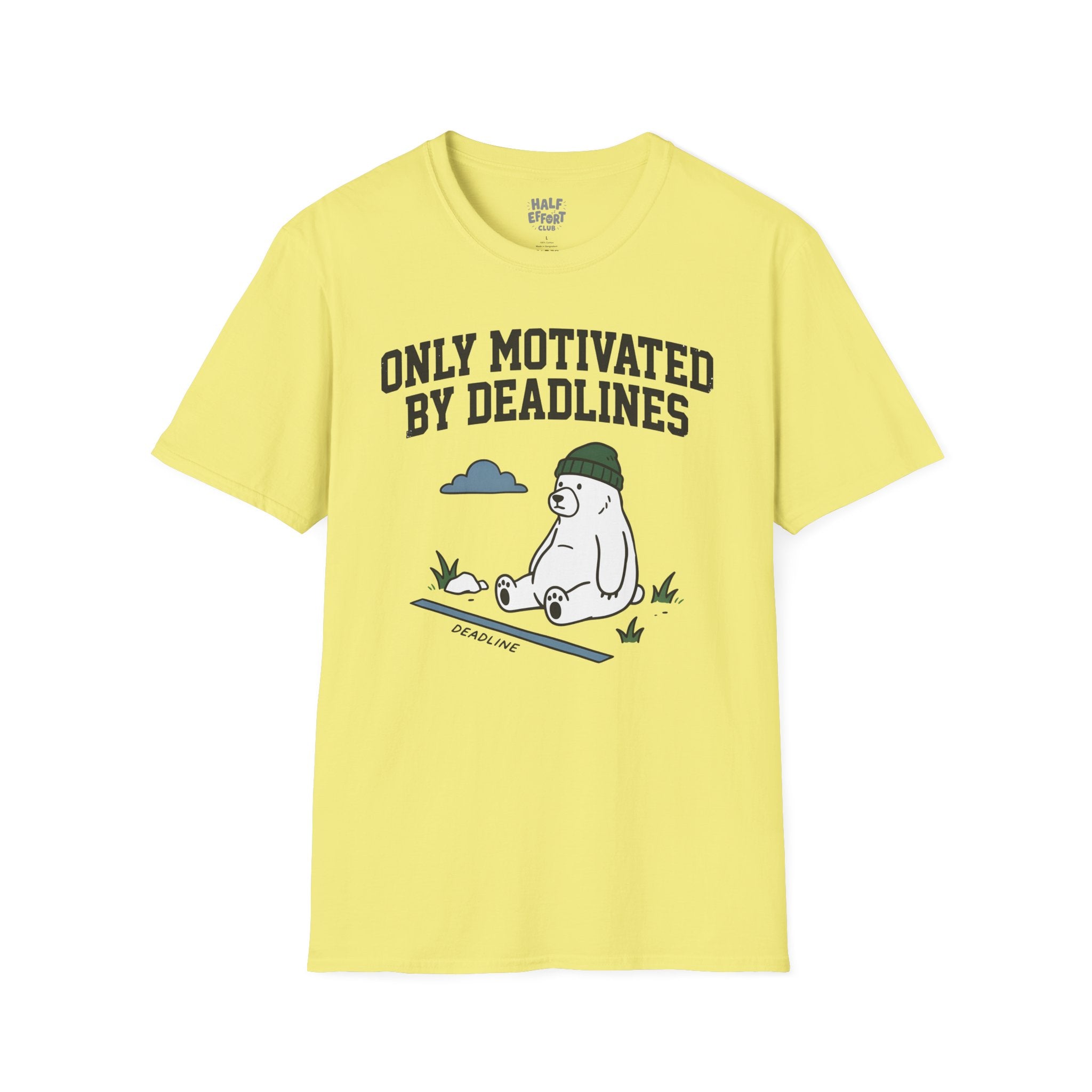 Only Motivated By Deadlines T-Shirt