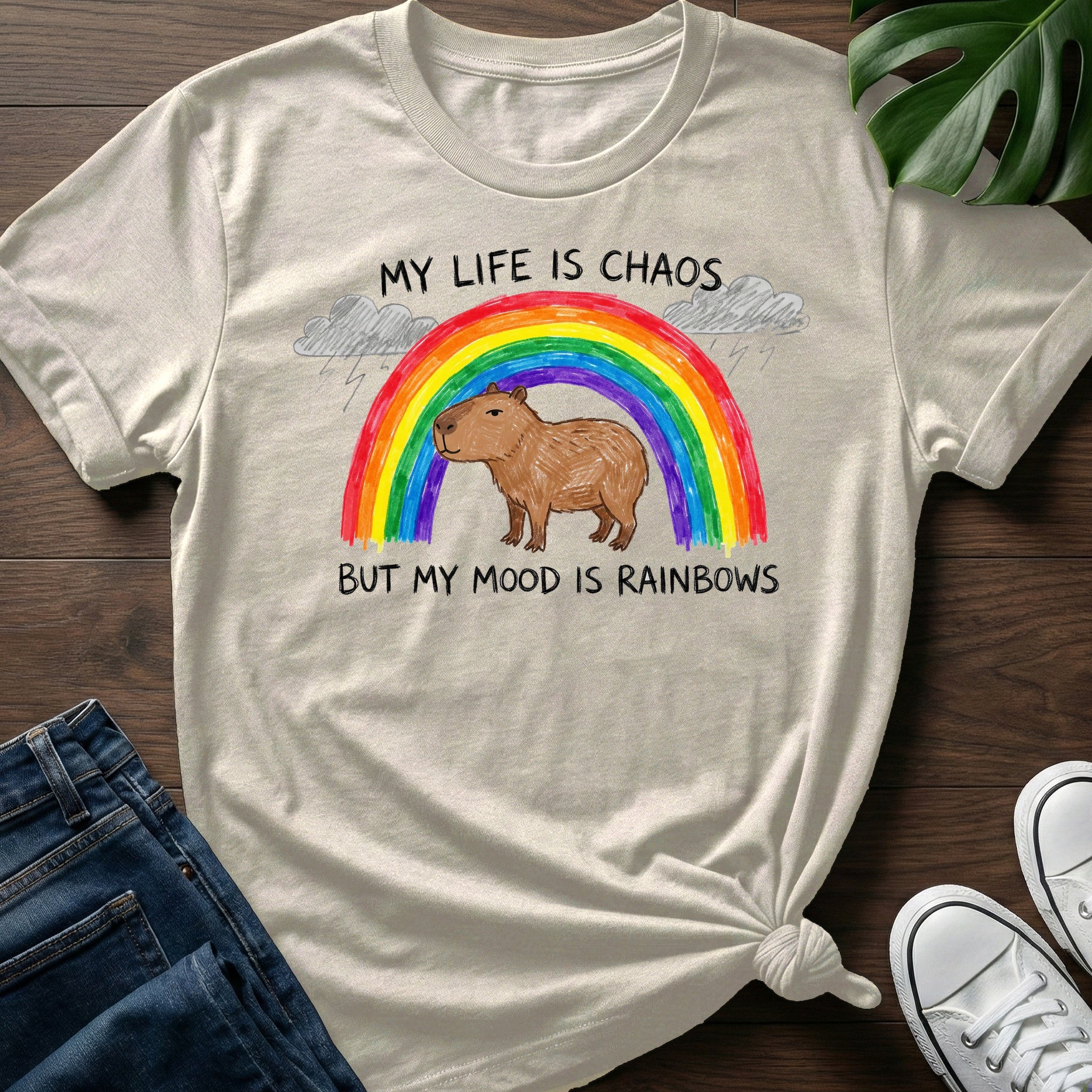 My Mood Is Rainbows T-Shirt