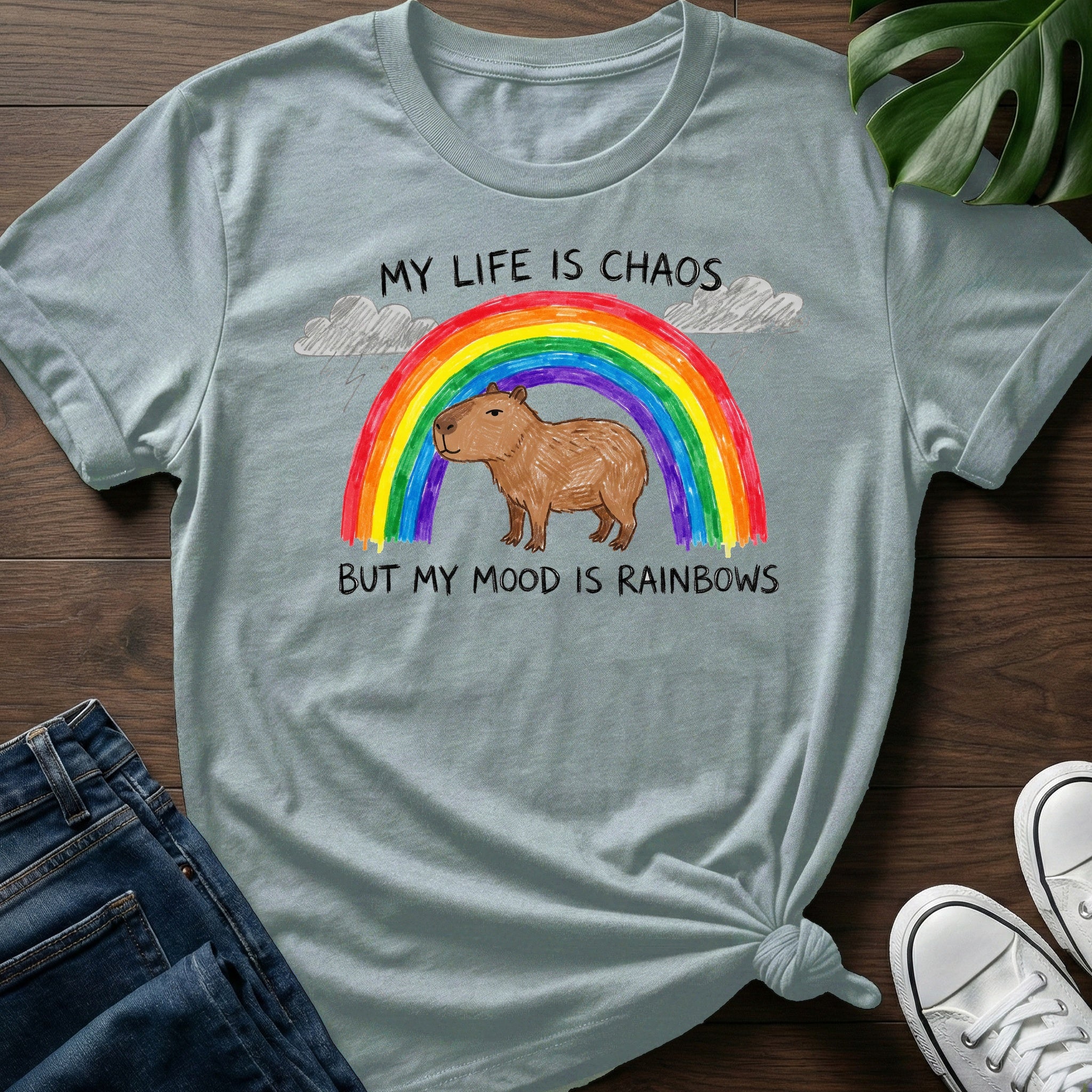 My Mood Is Rainbows T-Shirt