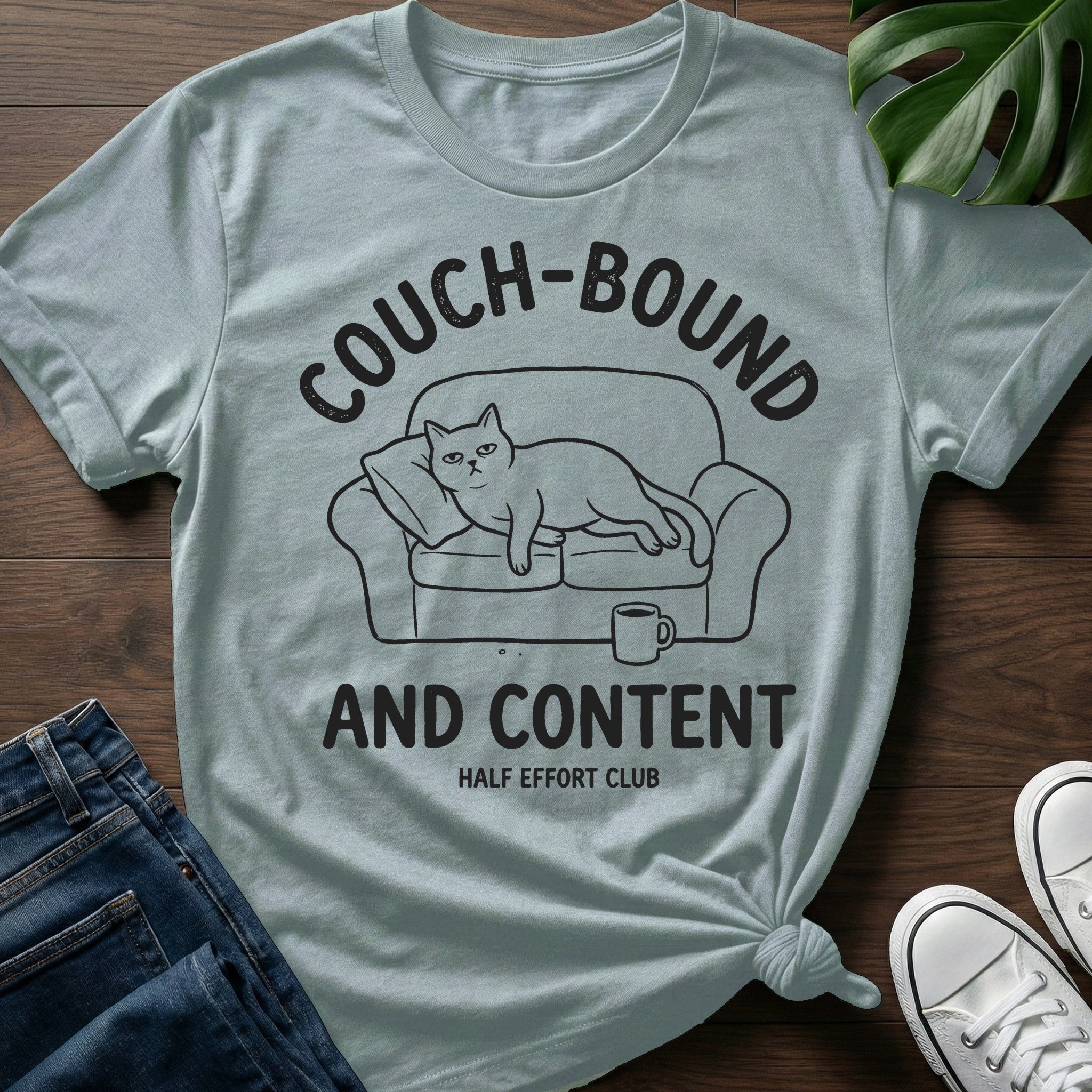 Couch Bound And Content T-Shirt