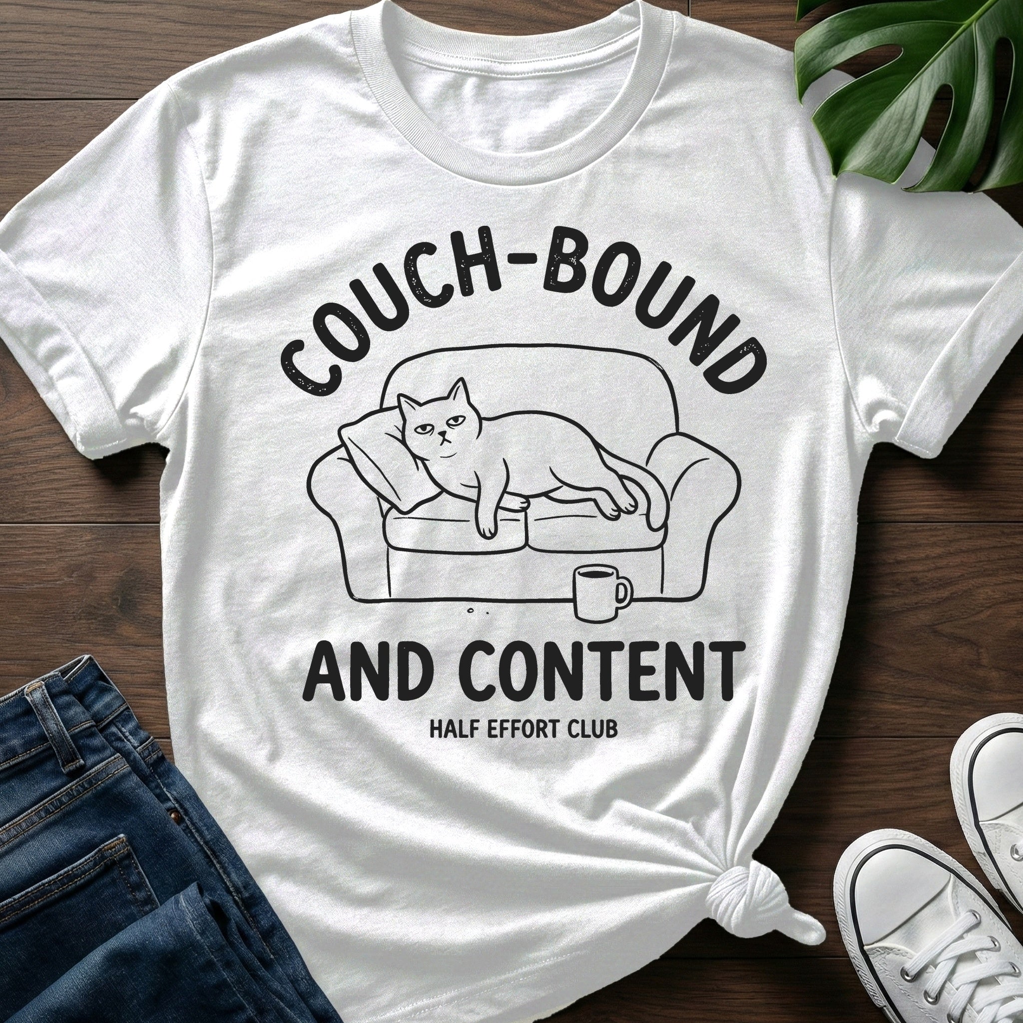 Couch Bound And Content T-Shirt